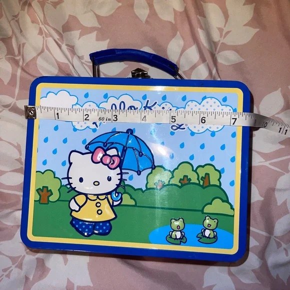 Hello Kitty Lunch Box with Umbrella Design 2007 Sanrio - Picture 2 of 7